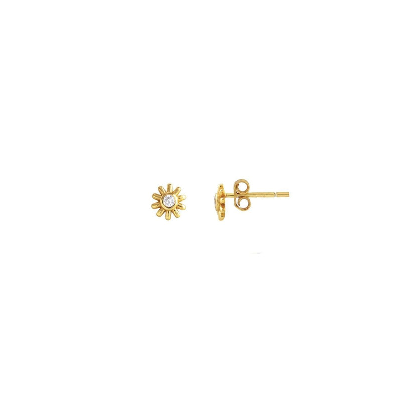 Sunburst Crystal Stud Earrings - The Shoe Hive