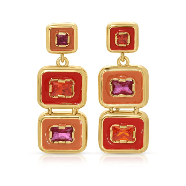 Sunny Snapback Earrings - The Shoe Hive