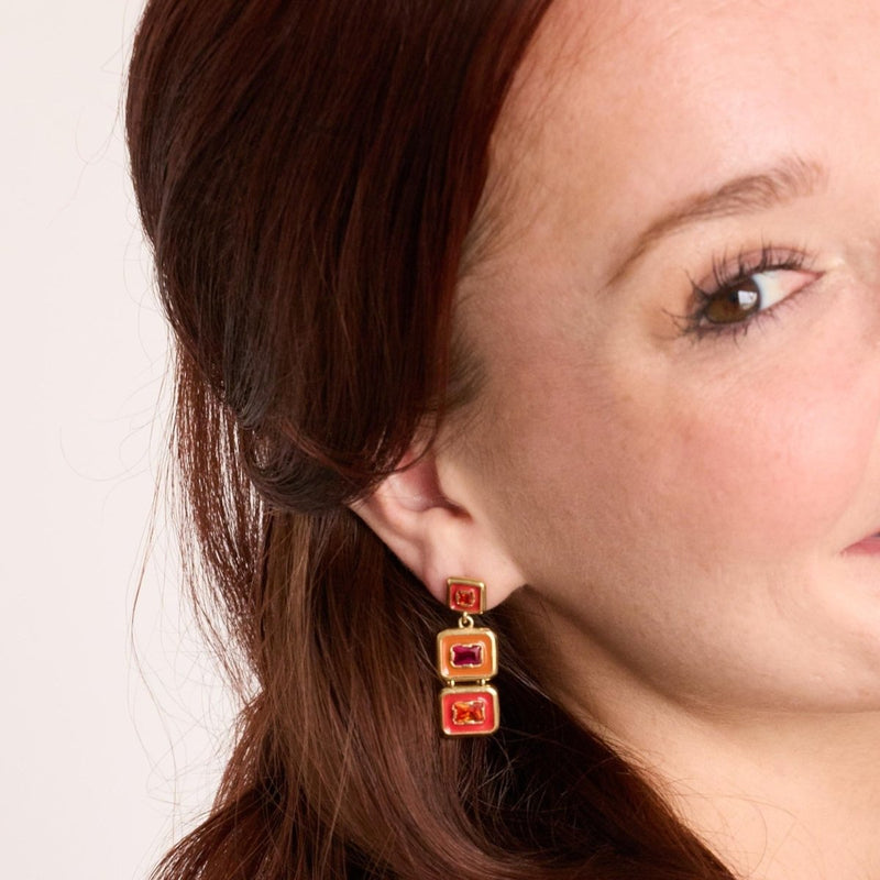 Sunny Snapback Earrings - The Shoe Hive