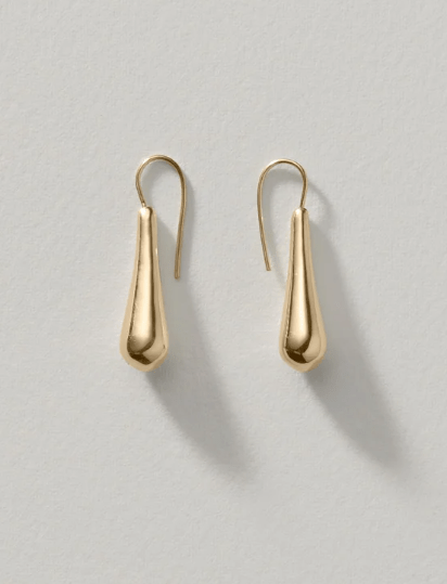Swaying Drop Earrings Small in Gold - The Shoe Hive
