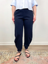 Sweatshirt Program Calder Longer Sweatpant in Navy - The Shoe Hive