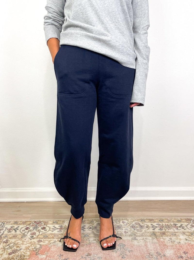 Sweatshirt Program Calder Sweatpant in Navy(Long) - The Shoe Hive