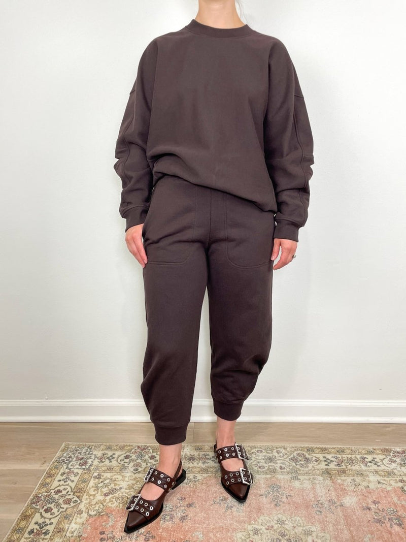 Sweatshirt Program Calder Sweatpant(Long) in Brown - The Shoe Hive