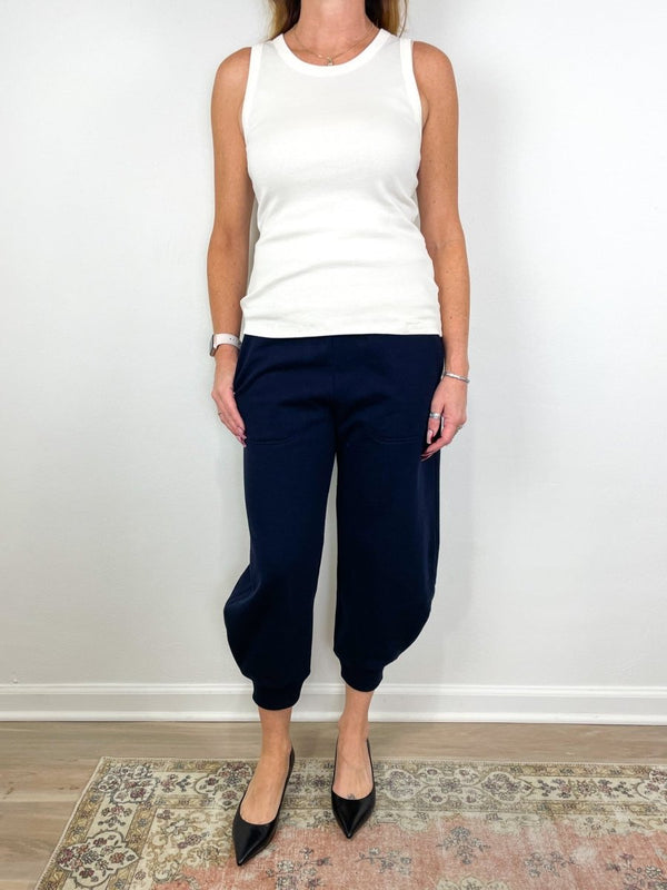 Sweatshirt Program Calder Sweatpants in Navy - The Shoe Hive