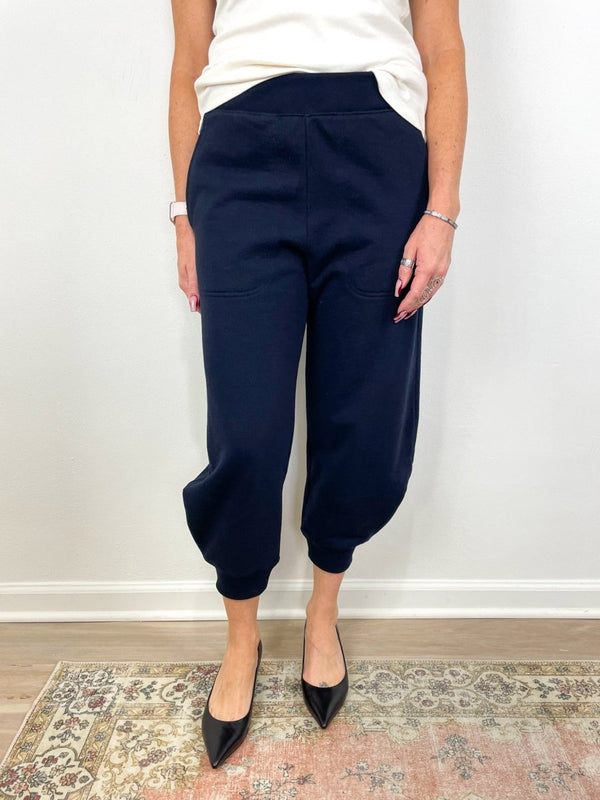 Sweatshirt Program Calder Sweatpants in Navy - The Shoe Hive