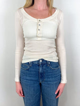 Sweets Long Sleeve Tee in Bone - The Shoe Hive