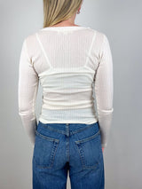 Sweets Long Sleeve Tee in Bone - The Shoe Hive