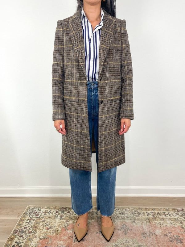 Tailored Coat in Henderson Plaid - The Shoe Hive