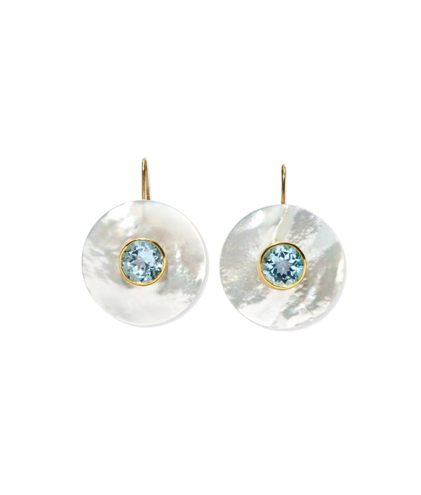 Taj Earrings in Blue Topaz - The Shoe Hive