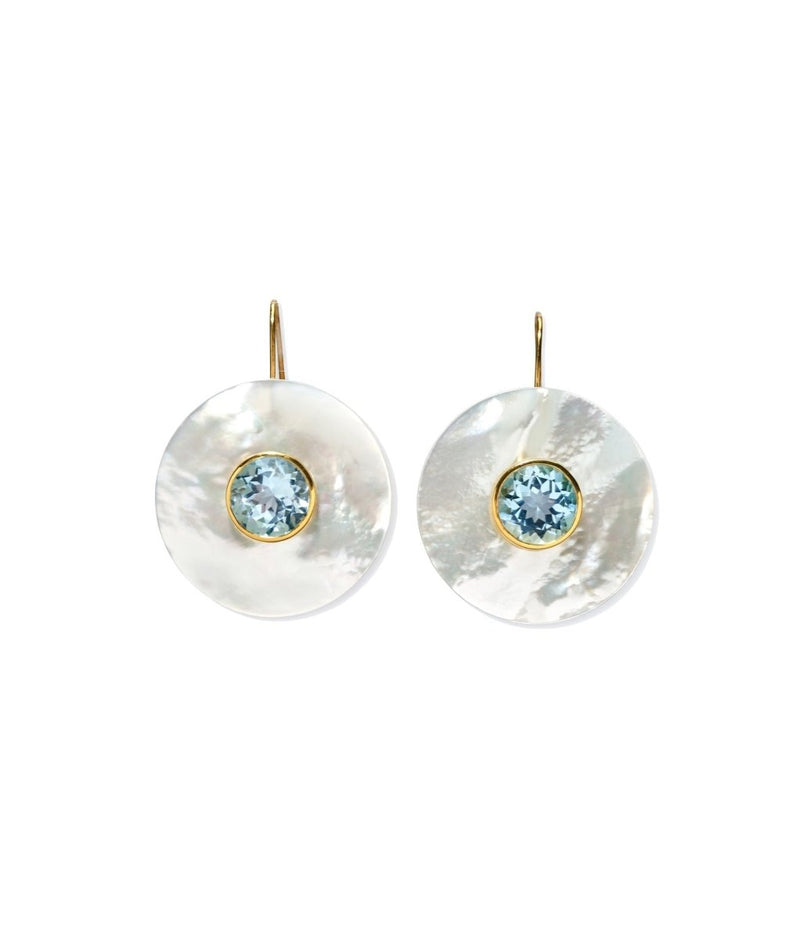 Taj Earrings in Blue Topaz - The Shoe Hive