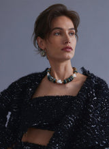 Taj II Earrings in Gray - The Shoe Hive
