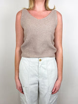 Tank Top in Mushroom Melange - The Shoe Hive