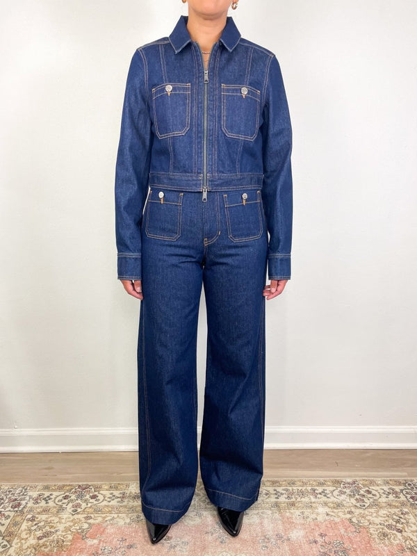 Taylor High Rise Wide Leg in Indigo Rinse - The Shoe Hive