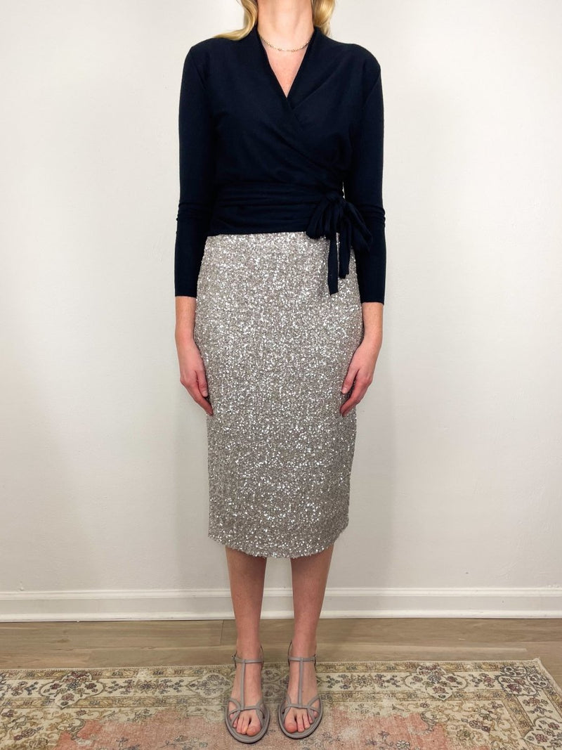 TBD Mika Wrap Sweater in Black Cashmere - The Shoe Hive