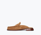 Temi in Chestnut Suede with Hardware - The Shoe Hive