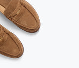 Temi in Chestnut Suede with Hardware - The Shoe Hive