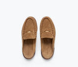 Temi in Chestnut Suede with Hardware - The Shoe Hive
