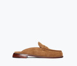 Temi in Chestnut Suede with Hardware - The Shoe Hive