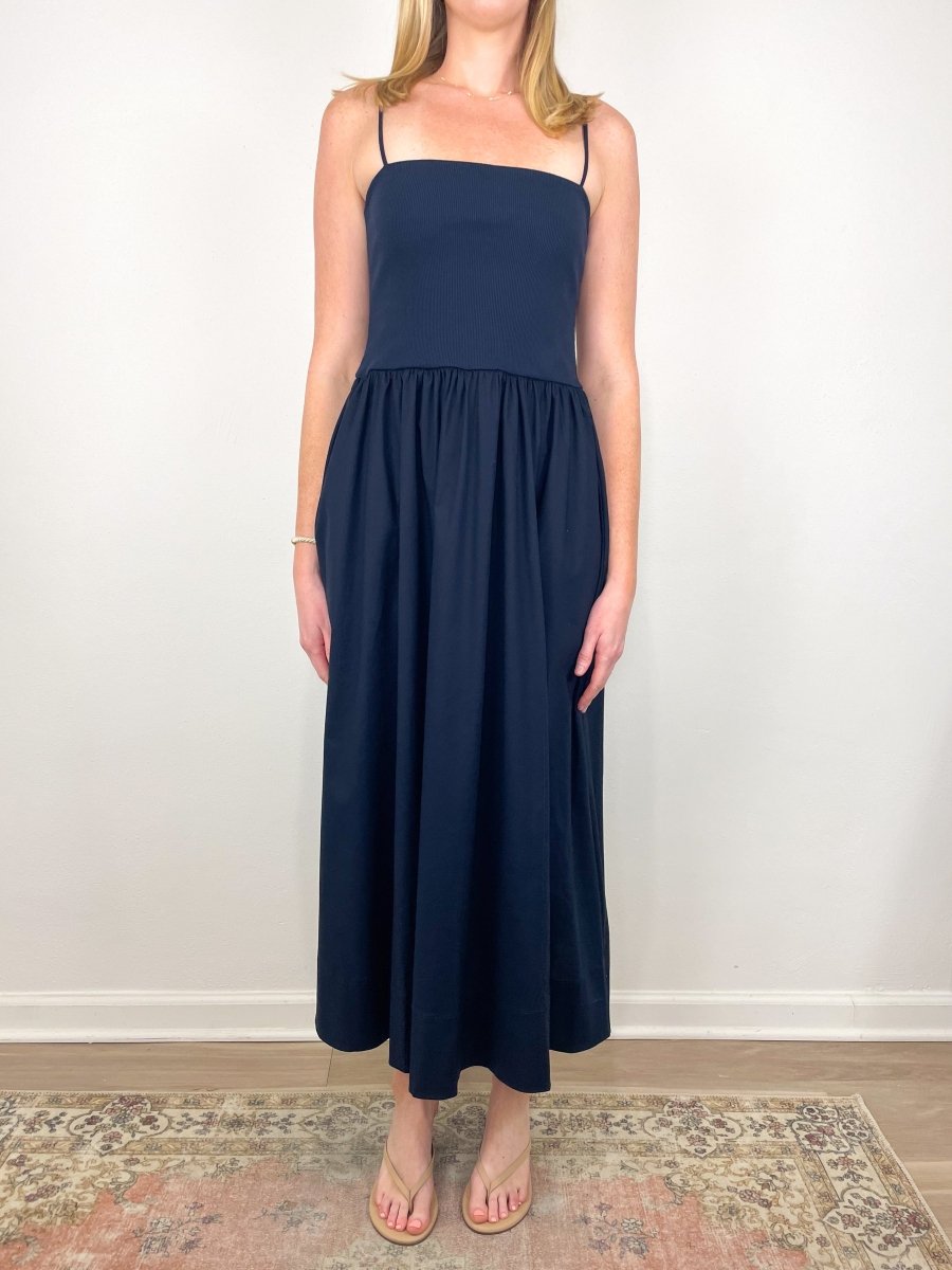The Cami RSVP Dress in Navy exclusive at The Shoe Hive