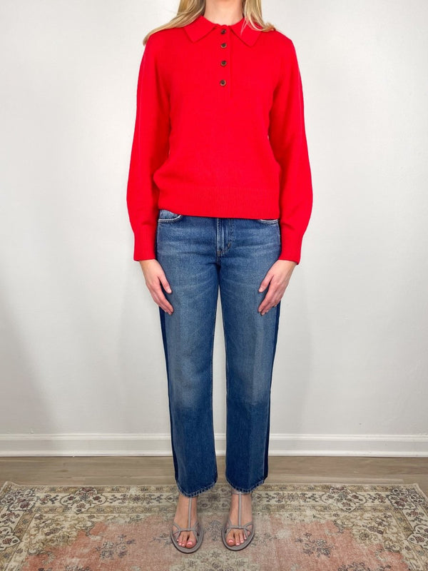 The Cashmere Polo in Cherry by Sold - The Shoe Hive