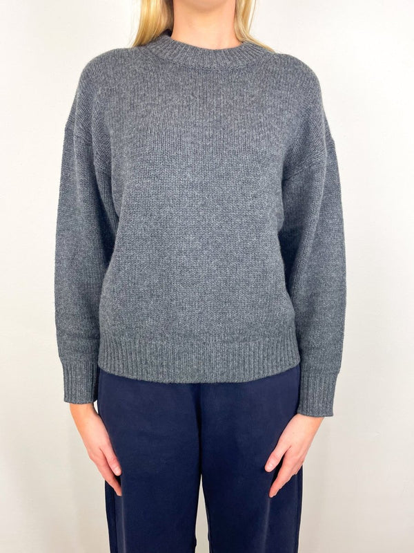 The Cashmere Signature Crew in Charcoal - The Shoe Hive