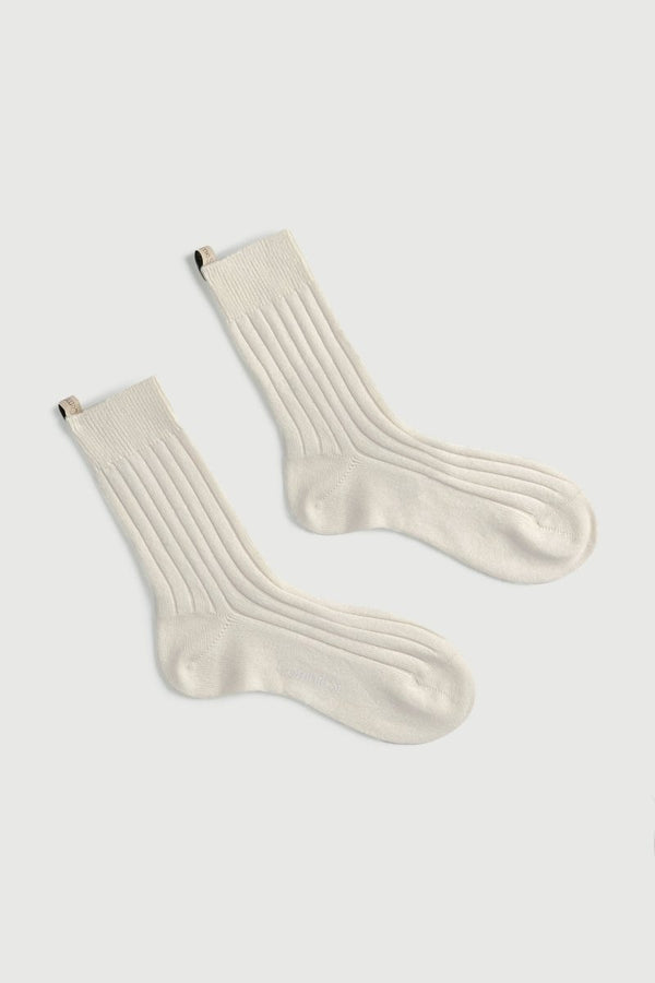 The Cashmere Sock in Cream - The Shoe Hive