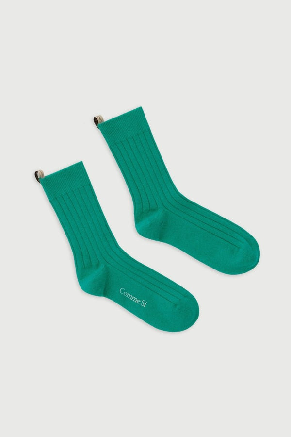 The Cashmere Sock in Emerald - The Shoe Hive