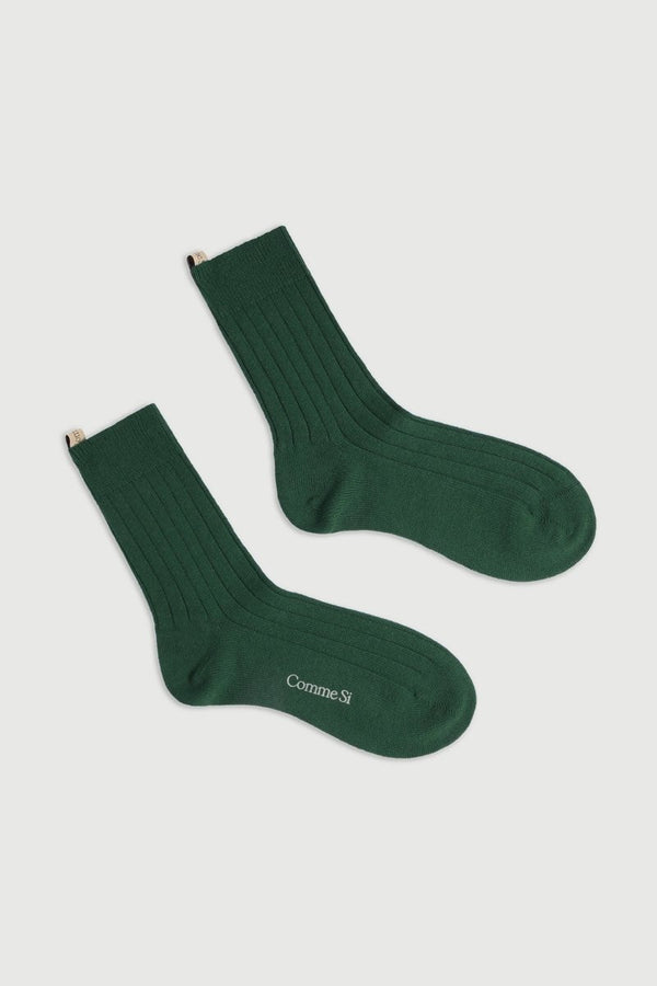 The Cashmere Sock in Forest - The Shoe Hive