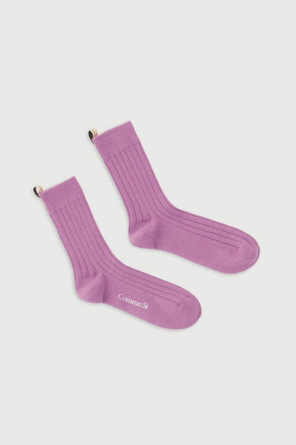 The Cashmere Sock in Lilac - The Shoe Hive