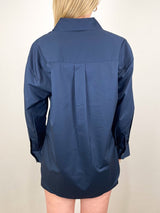 The Everything Shirt in Navy - The Shoe Hive
