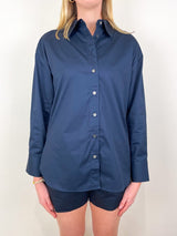 The Everything Shirt in Navy - The Shoe Hive