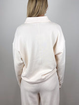 The French Terry Polo in Cream - The Shoe Hive