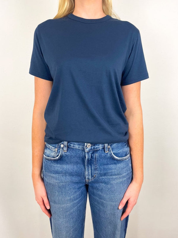 The Iconically Soft Perfect Tee in Navy - The Shoe Hive