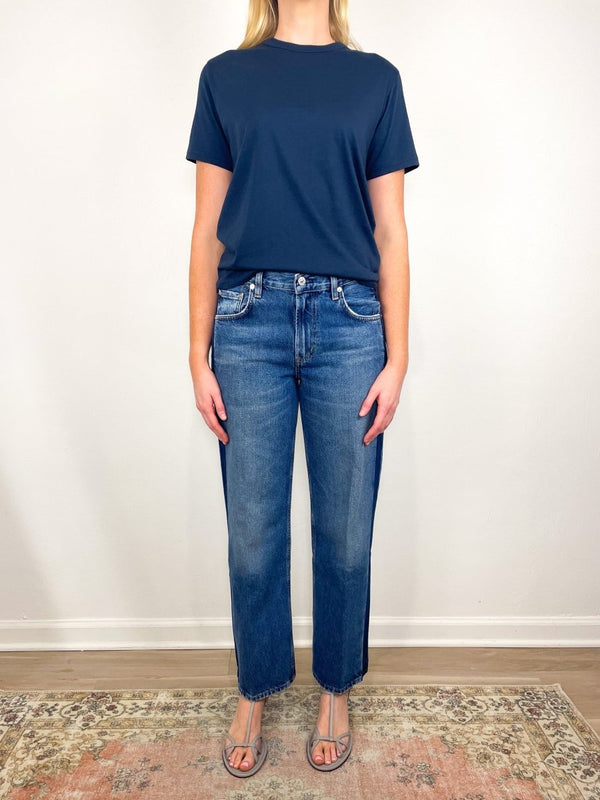 The Iconically Soft Perfect Tee in Navy - The Shoe Hive
