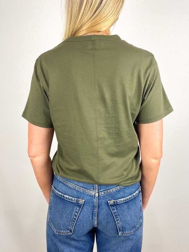 The Iconically Soft Perfect Tee in Olive - The Shoe Hive