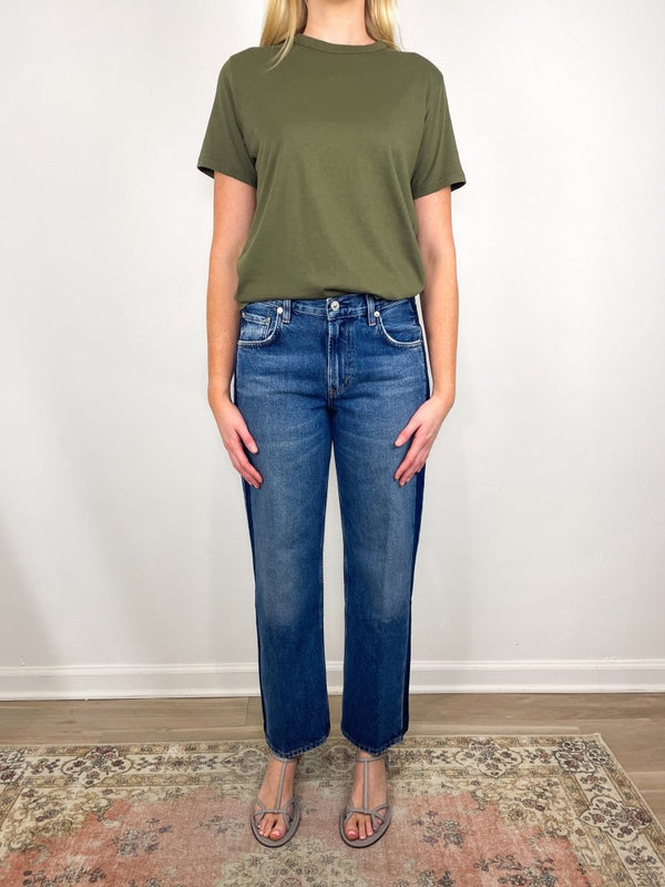 The Iconically Soft Perfect Tee in Olive - The Shoe Hive