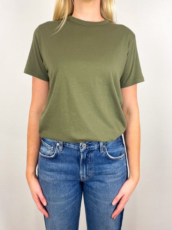 The Iconically Soft Perfect Tee in Olive - The Shoe Hive