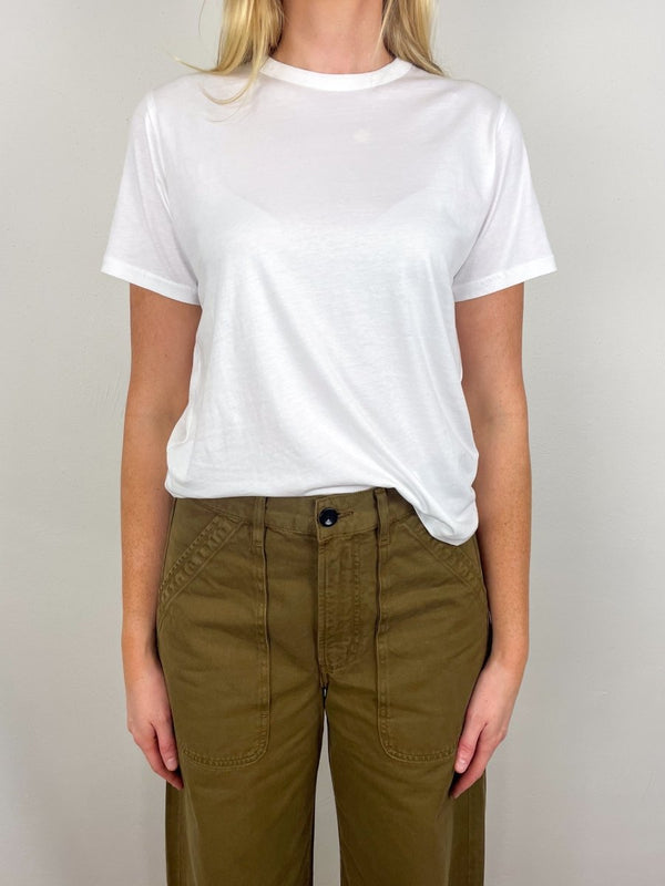 The Iconically Soft Perfect Tee in White - The Shoe Hive