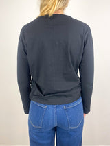 The Long Sleeve Perfect Tee in Black - The Shoe Hive