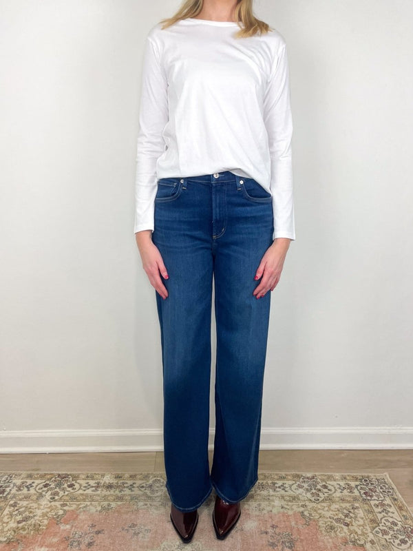 The Long Sleeve Perfect Tee in White - The Shoe Hive