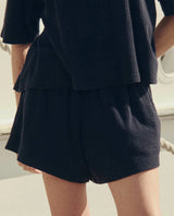 The Micro Terry Swing Short in Navy - The Shoe Hive