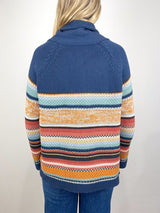 The Mountain Lodge Cardigan in Taos Stripe - The Shoe Hive