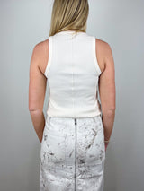 The Not So Basic Tank in Cream - The Shoe Hive