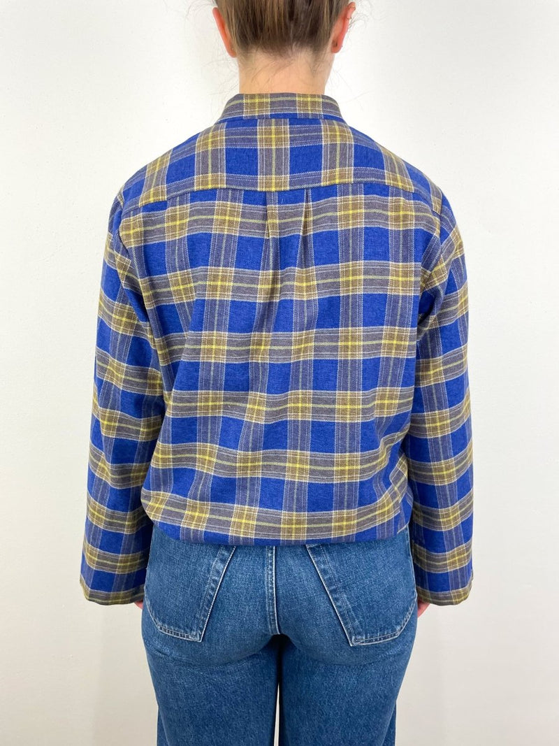 The Parachute Shirt Japanese Flannel in Blue Flannel - The Shoe Hive