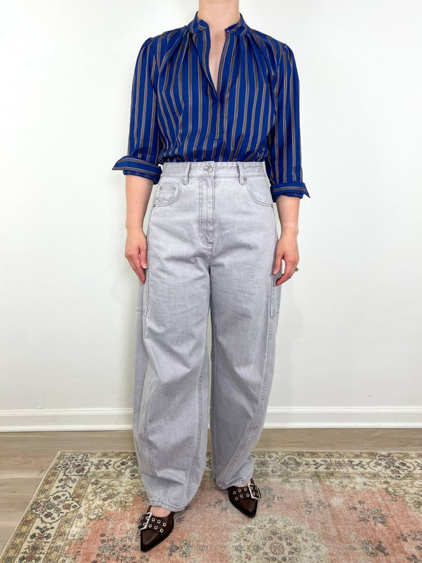 The Puff Shirt Egyptian Cotton in Bowood Stripe - The Shoe Hive