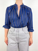 The Puff Shirt Egyptian Cotton in Bowood Stripe - The Shoe Hive