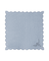 The Scalloped Bandana in Faded Indigo - The Shoe Hive