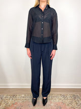 The Sheer Shirt in Black - The Shoe Hive
