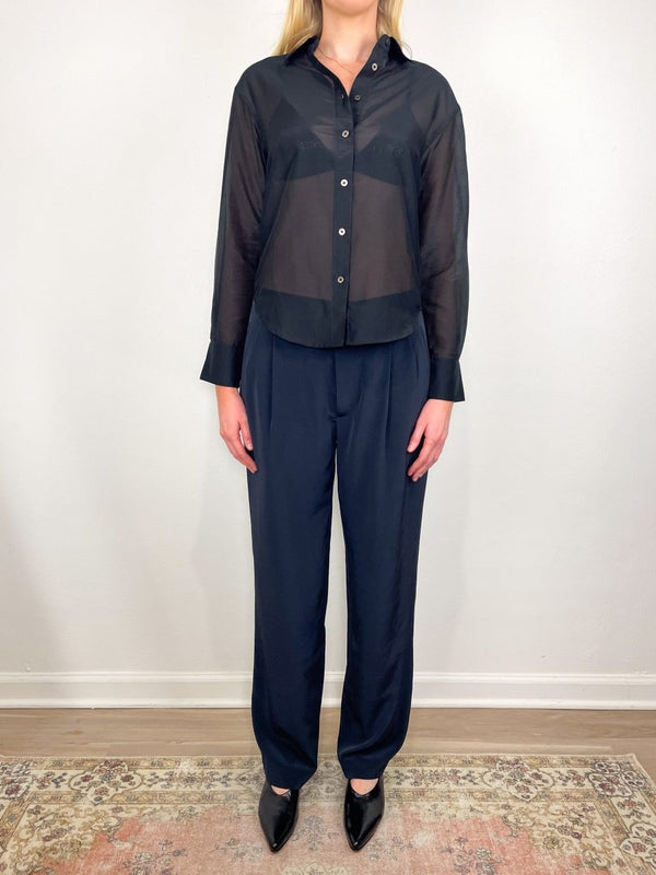 The Sheer Shirt in Black - The Shoe Hive