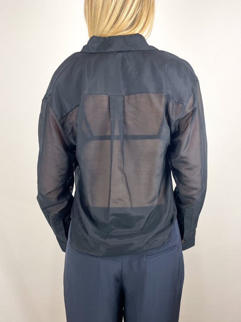 The Sheer Shirt in Black - The Shoe Hive
